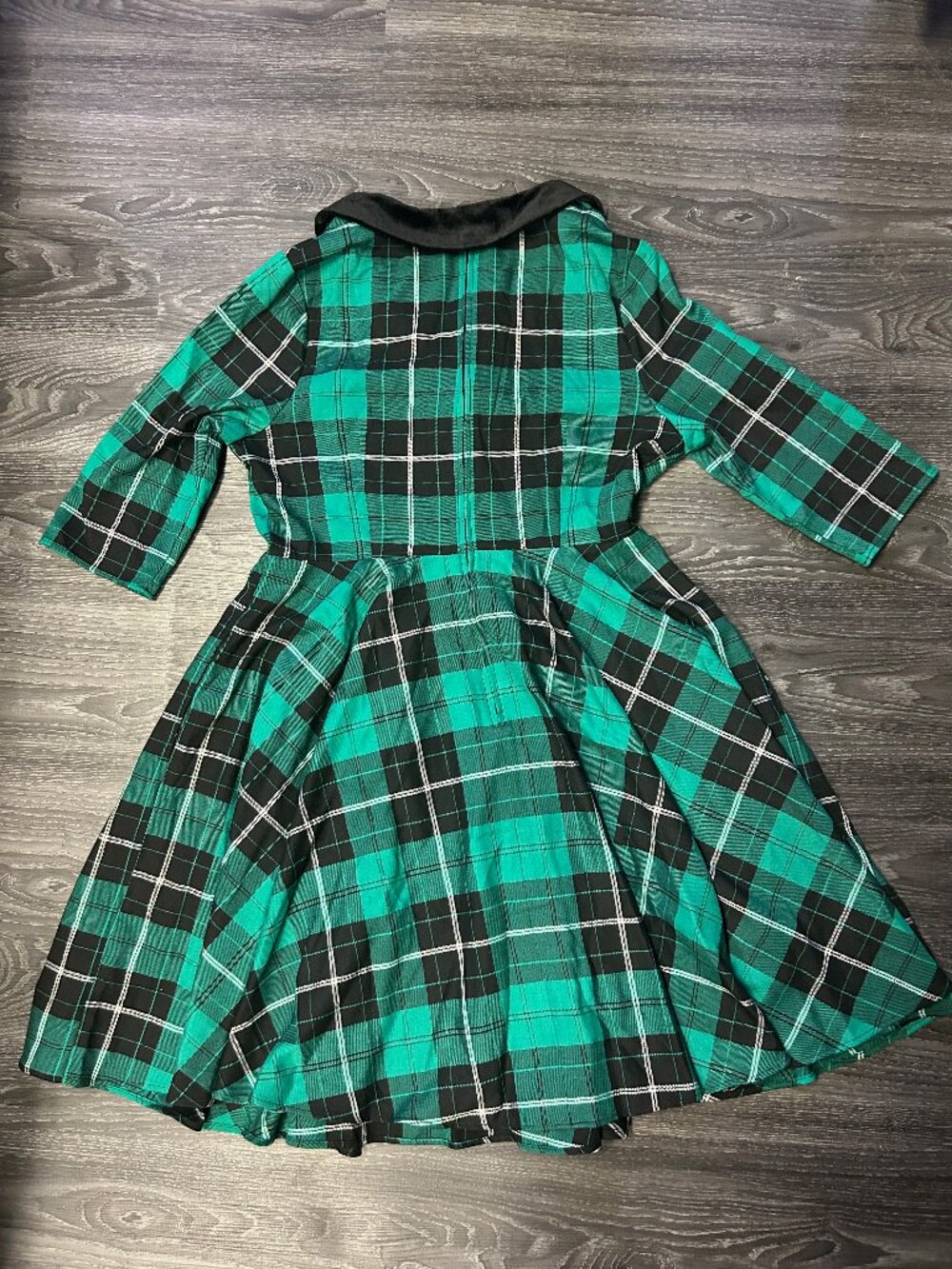 Hell Bunny Tartan Swing Dress - Picture 5 of 6